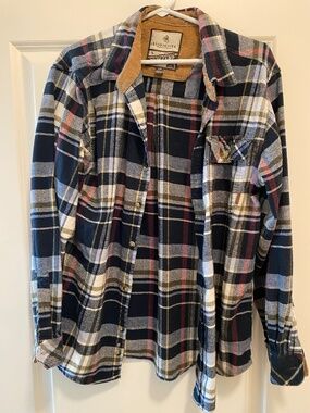 Men’s plaid flannel shirt size L - 100% cotton